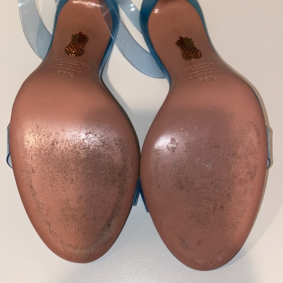 Aquazzura So Nude PVC Slingback Sandals 38.5 - Picture 14 of 14
